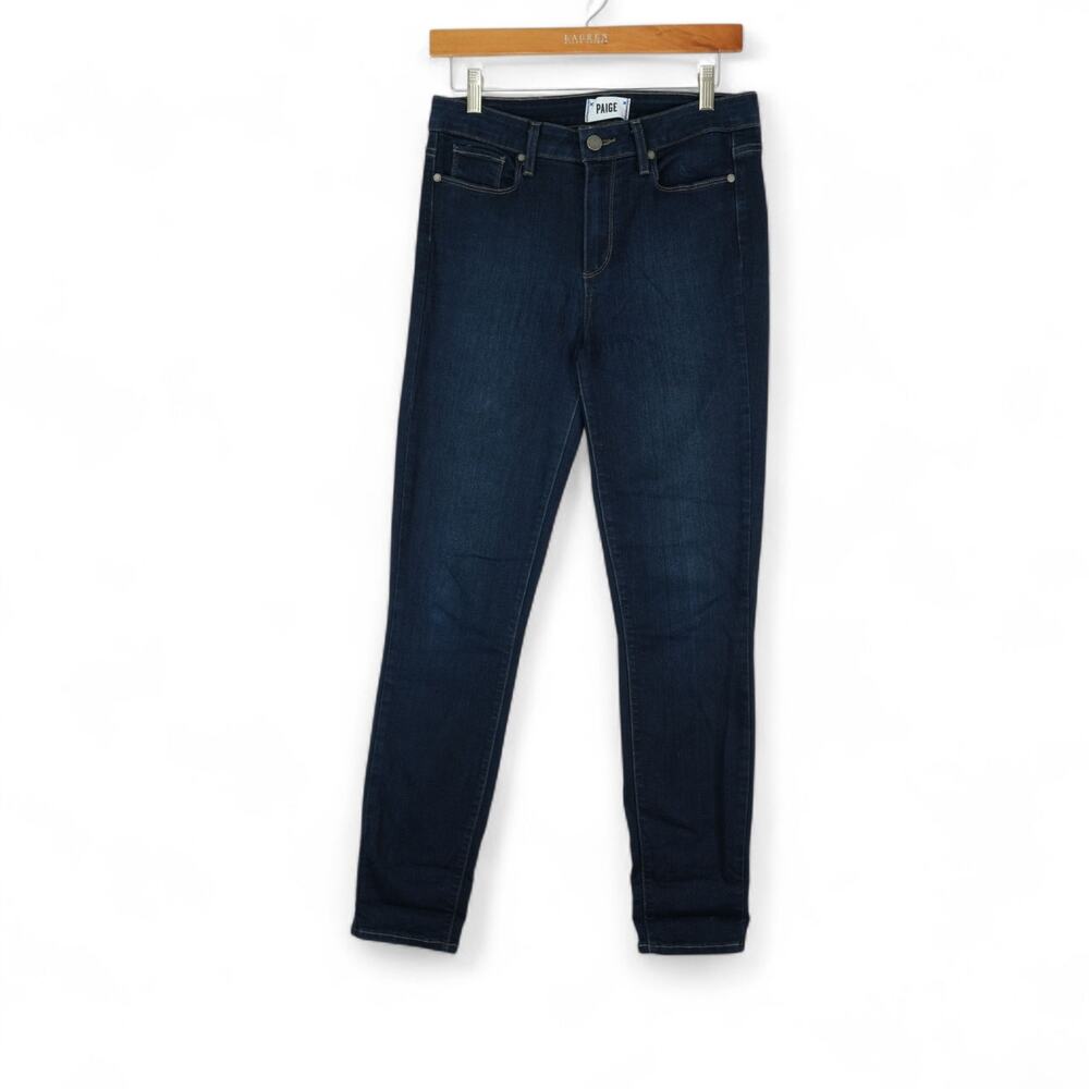 Paige‎ Jeans Womens 29x28.5 Blue Hoxton Ankle Skinny Denim Dark Wash Minimalist